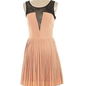 Ark & Co Pink and Black Mesh Dress NWT